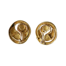 Boucles d'oreilles Clips en or jaune, corail et diamants