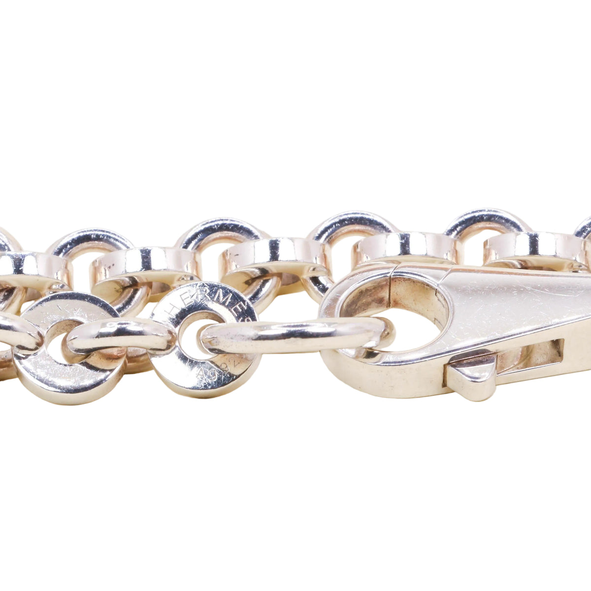 Bracelet Maille HERMÈS "Voltige" en argent