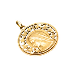 Médaille en or jaune signée Emile Dropsy