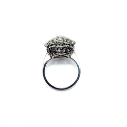 Bague Marguerite en or blanc et diamants