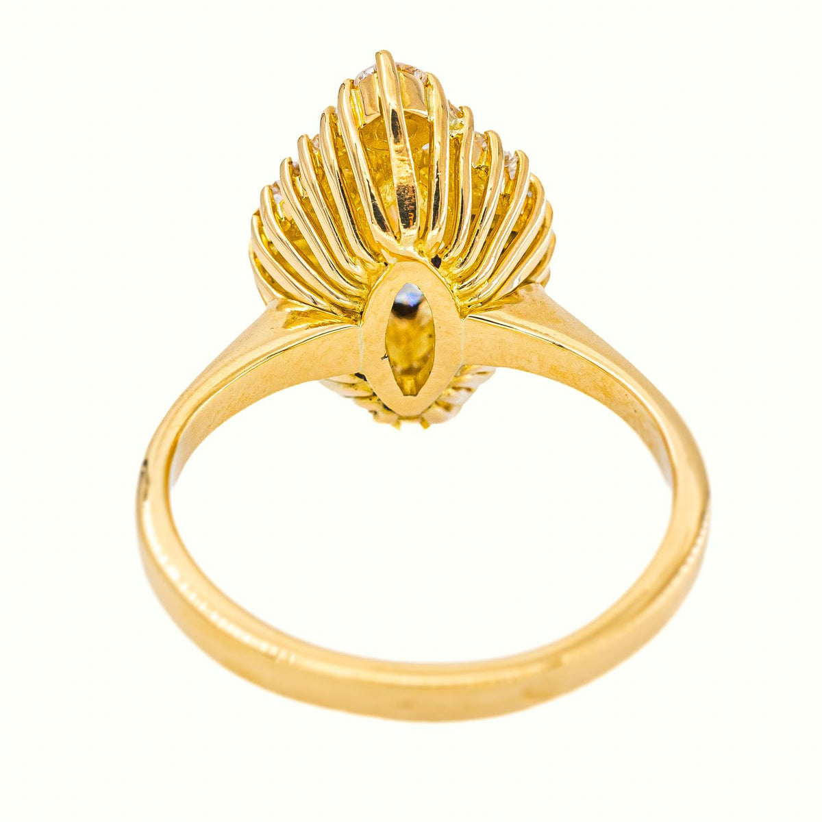 Bague Marquise Or jaune Diamant