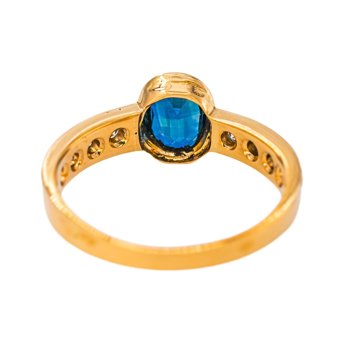 Bague Or jaune Saphir