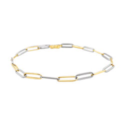 Bracelet Dinh Van vintage, deux ors.