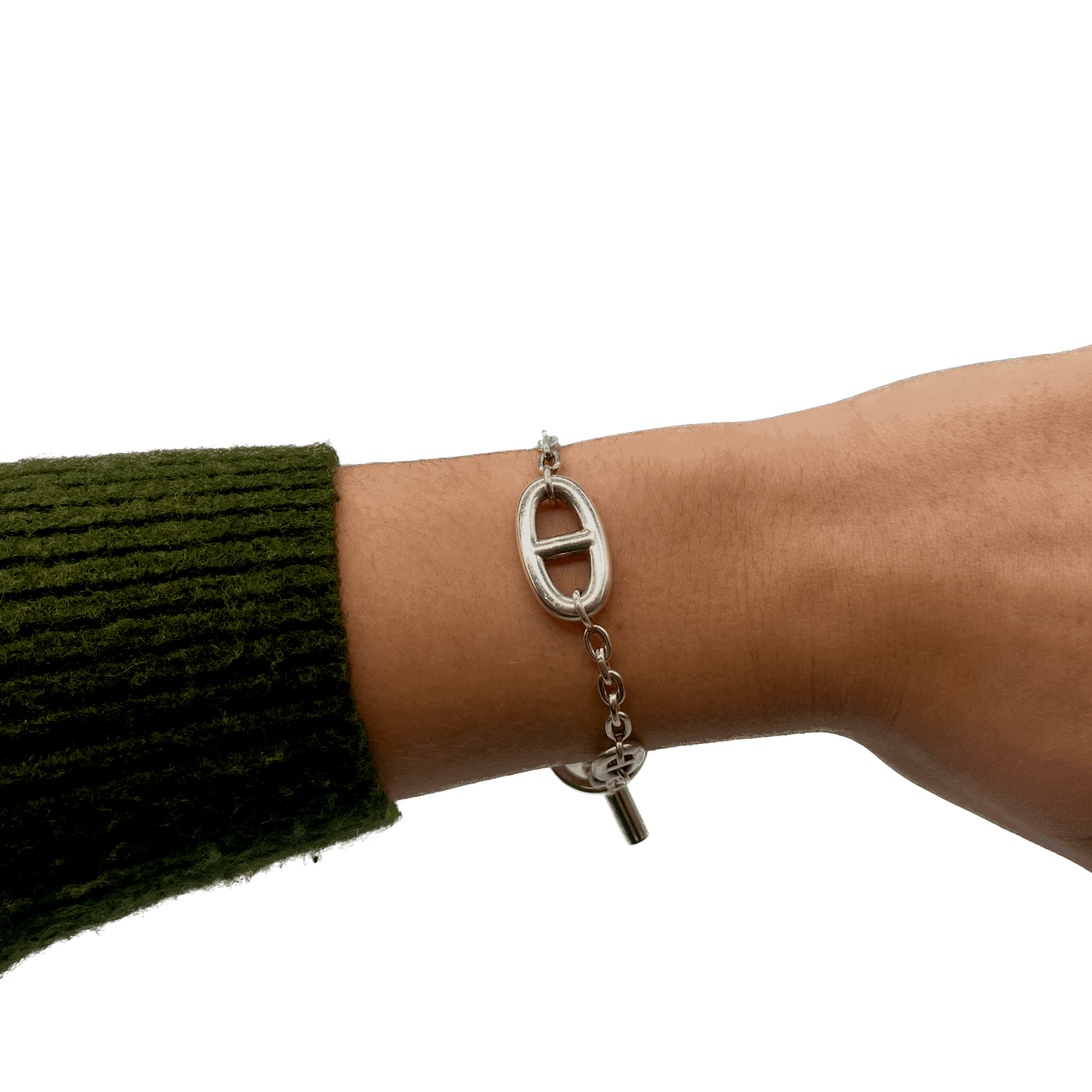 Bracelet Maille HERMÈS Farandole en argent