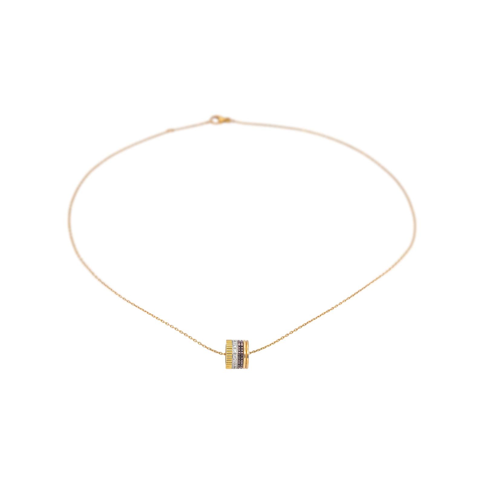Boucheron Collier Quatre Or jaune Diamant