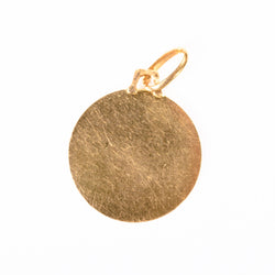 Médaille "Etoile d'amour" en or jaune et rubis