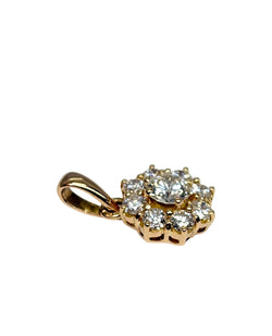 Pendentif or jaune et diamants