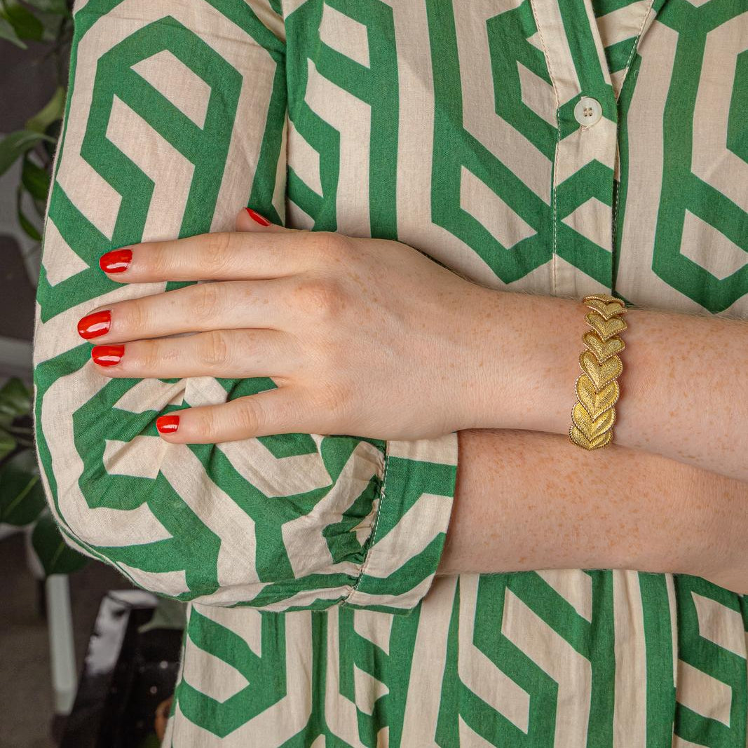 Bracelet Maille en or jaune et or rose