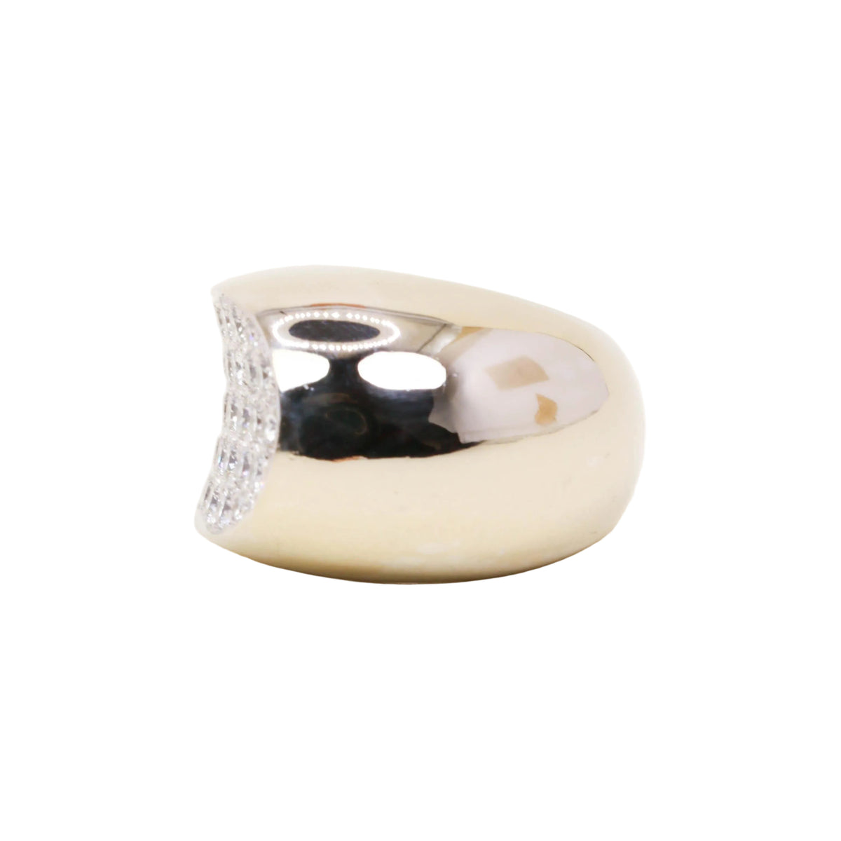 Bague Jonc FRED "Candy" en or blanc et diamants