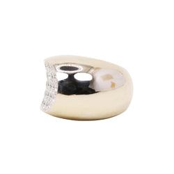 Bague Jonc FRED "Candy" en or blanc et diamants