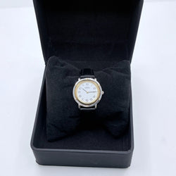 Montre HERMÈS "Clipper" en or jaune, acier et cuir