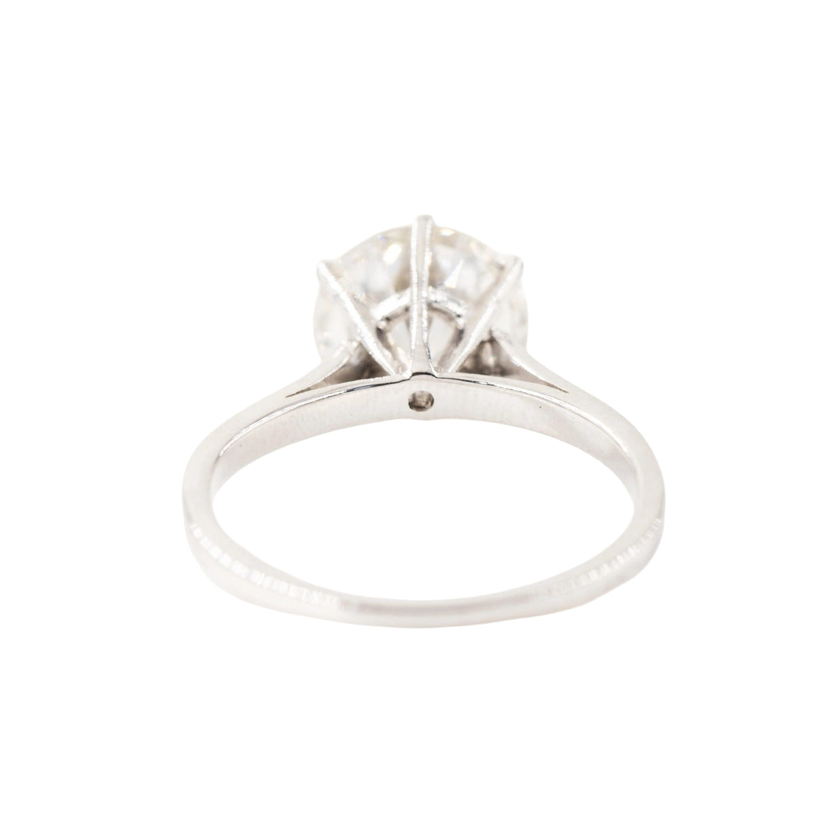 Bague Solitaire en or blanc, platine et diamant