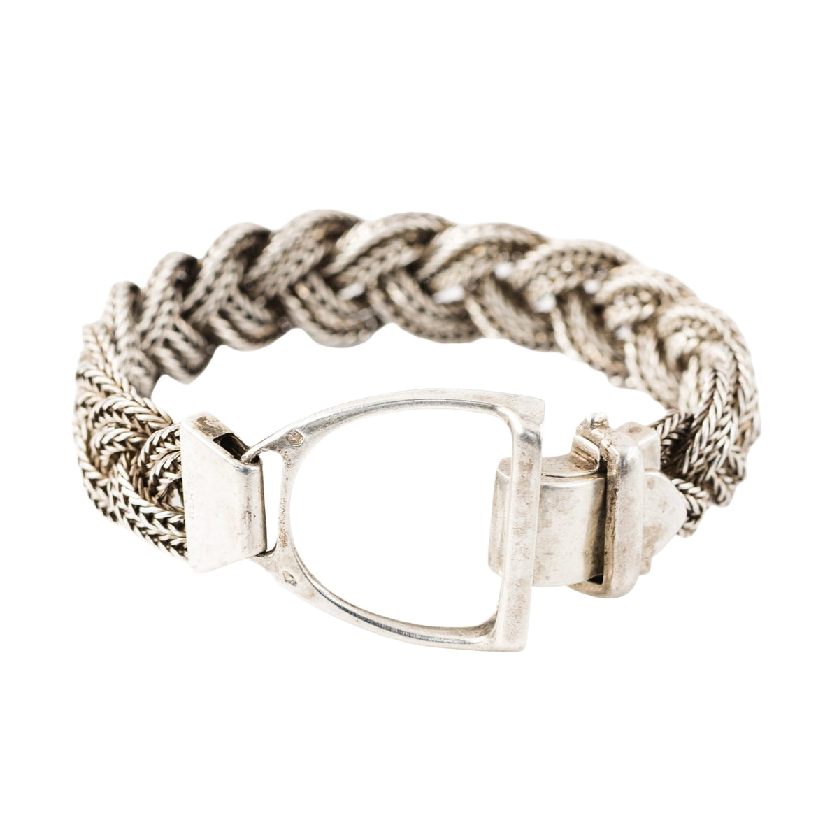 Bracelet HERMÈS "Étrier" en argent