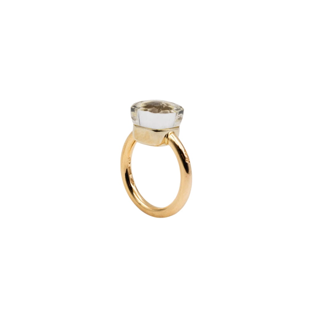 Bague POMELLATO "Nudo Classic" Maxi en or jaune et topaze