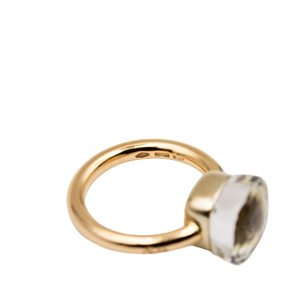 Bague POMELLATO "Nudo Classic" Maxi en or jaune et topaze
