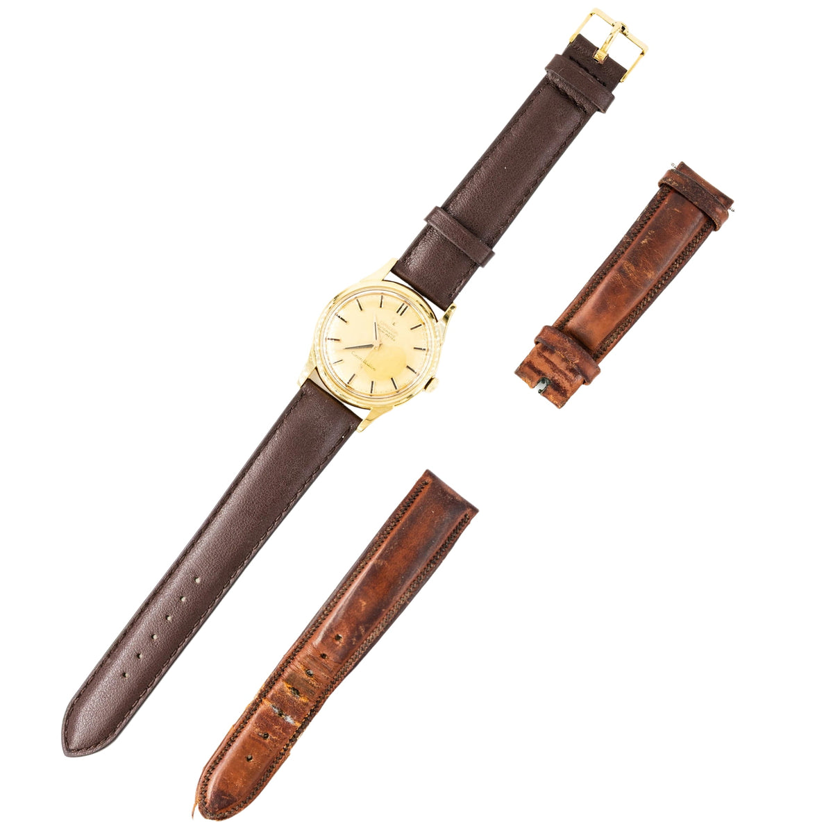 Montre OMEGA "Constellation" en or jaune et cuir