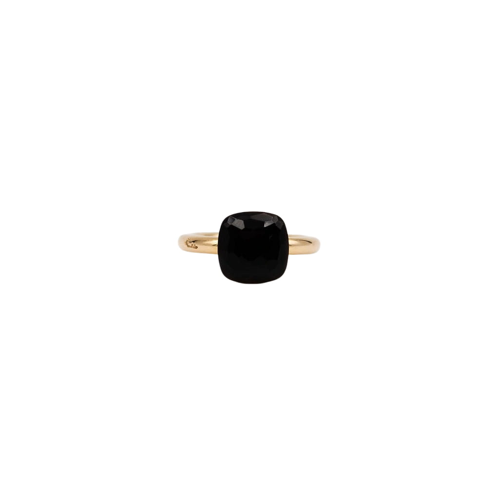 Bague POMELLATO Nudo Petit Classic en or jaune et quartz fumé