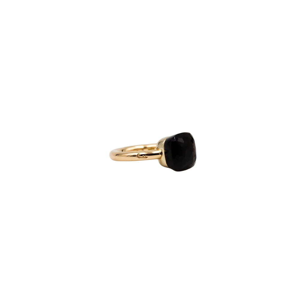 Bague POMELLATO Nudo Petit Classic en or jaune et quartz fumé
