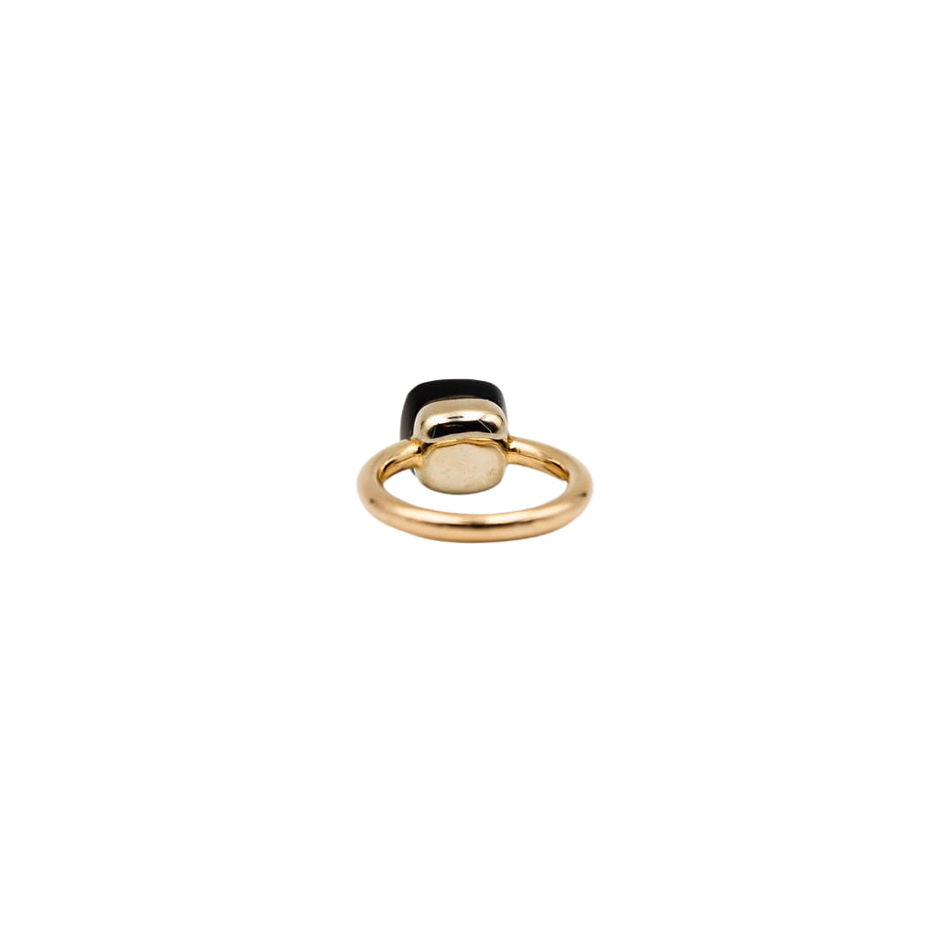Bague POMELLATO Nudo Petit Classic en or jaune et quartz fumé
