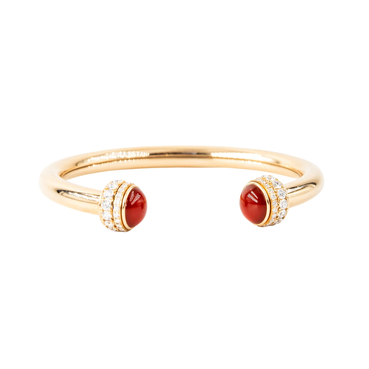 Bracelet Jonc PIAGET Possession en or rose, cornaline et diamants