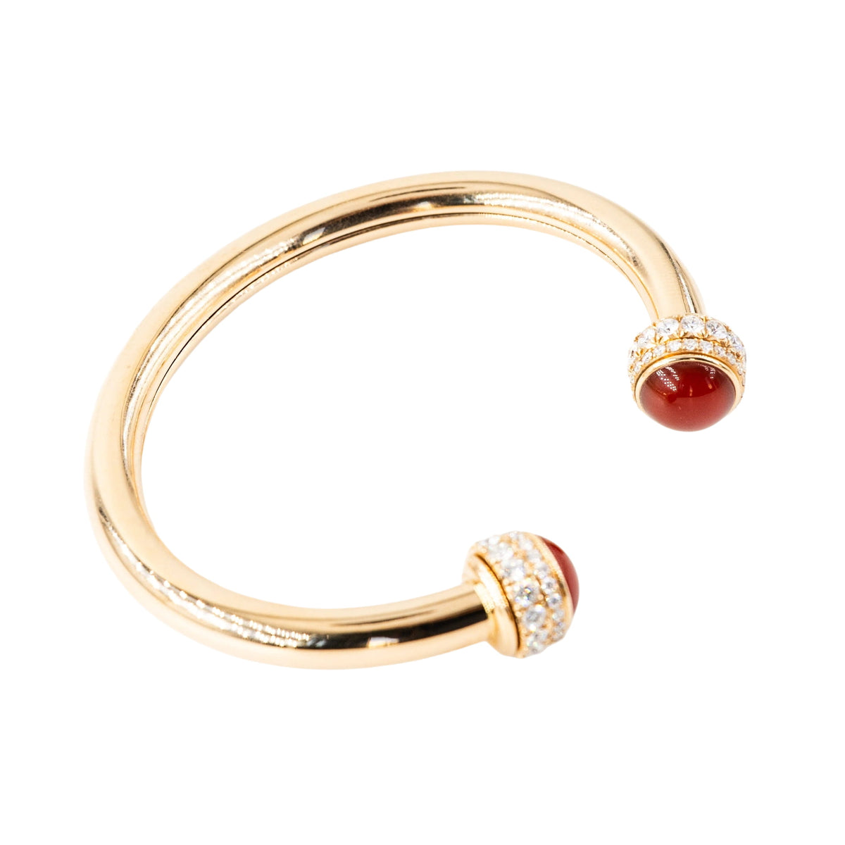 Bracelet Jonc PIAGET "Possession" en or rose, cornaline et diamants