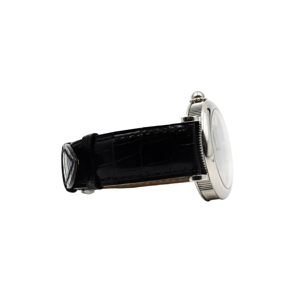Montre GÉRALD GENTA "Rétro Classic" en acier et cuir