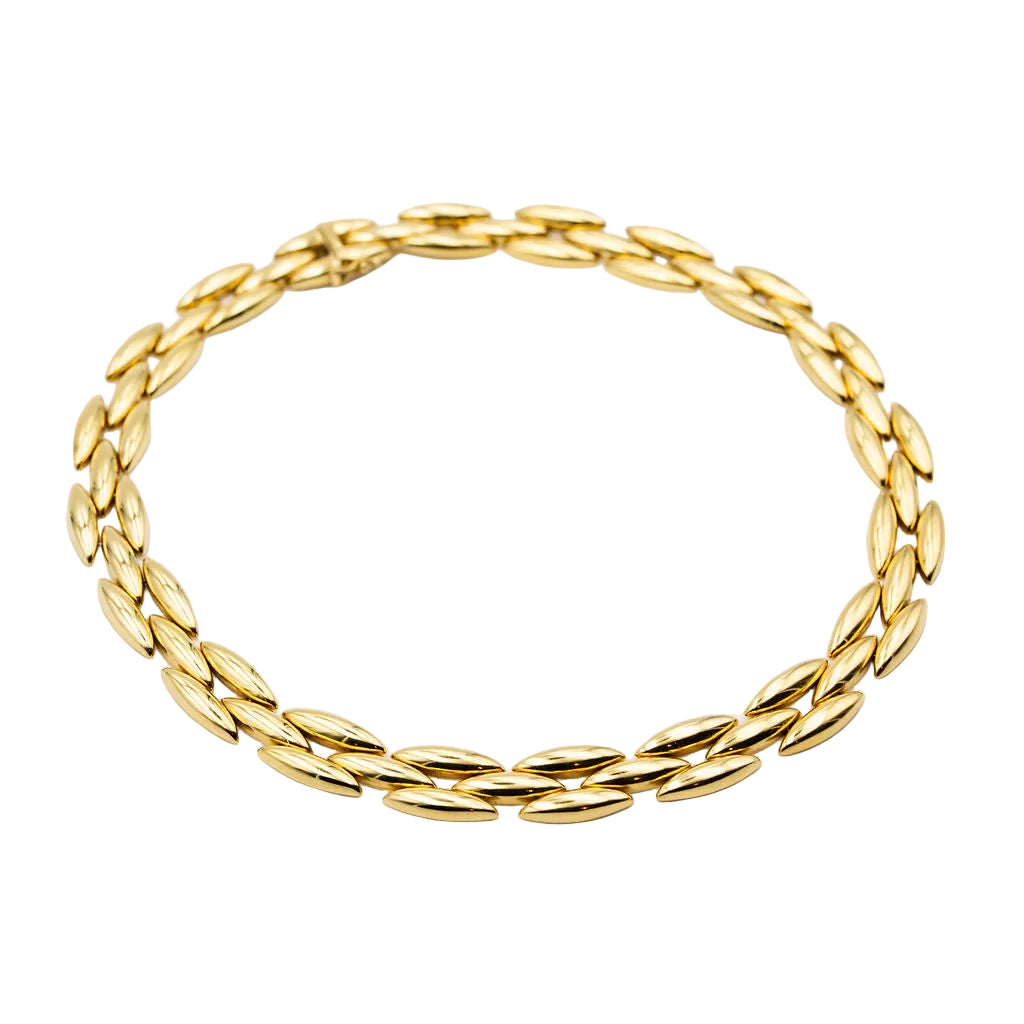 Collier Ras de Cou CARTIER "Gentiane" en or jaune