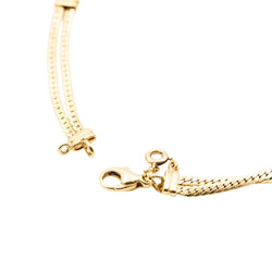 Collier en or jaune, citrines, grenats, péridots, topaze bleue, tourmalines roses, rubis et diamants