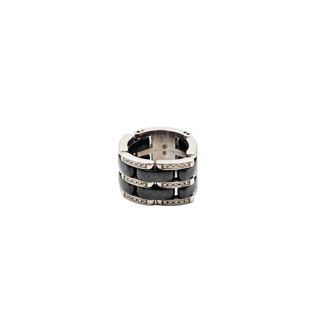 Ring CHANEL "Ultra" in white gold, ceramic black and diamonds