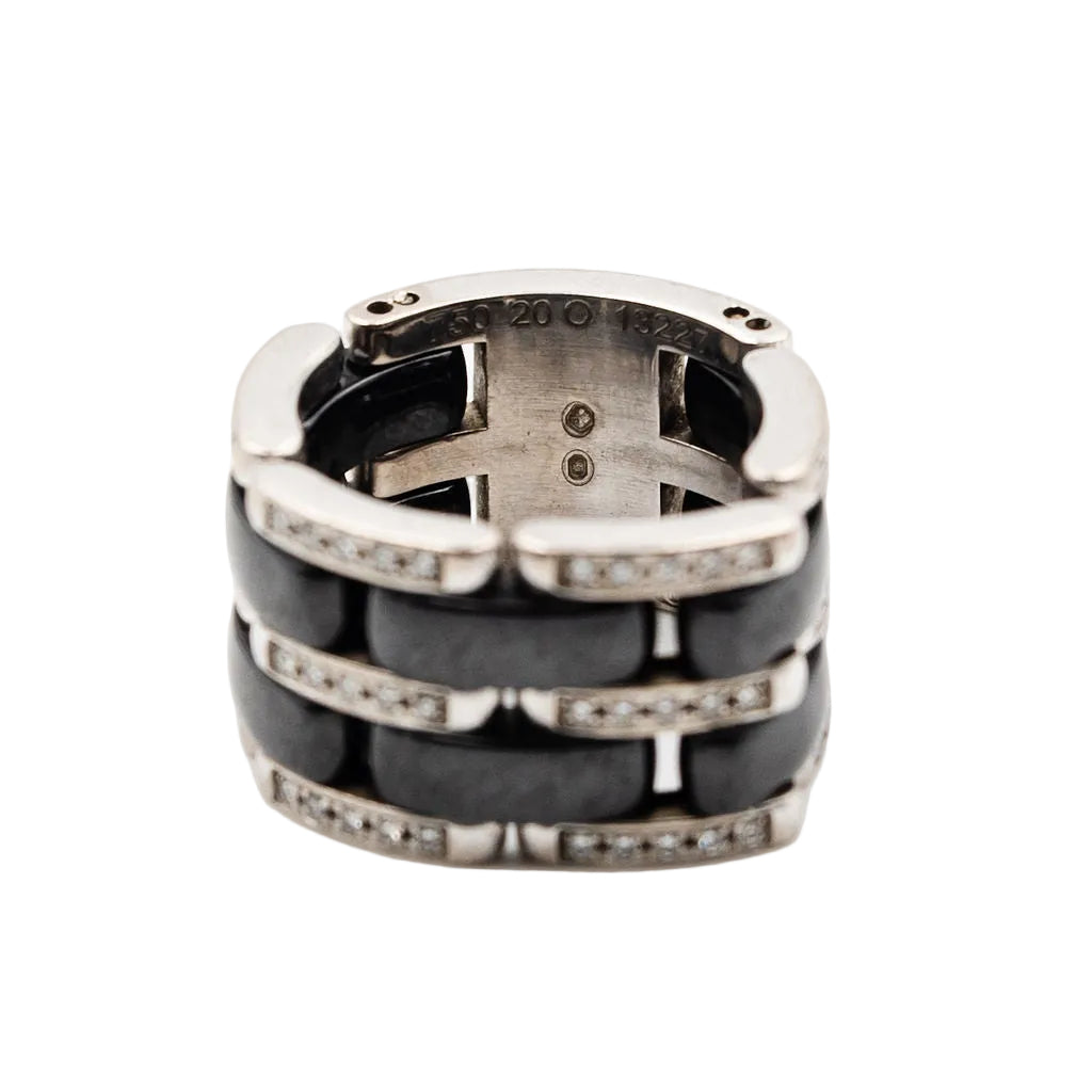 Ring CHANEL "Ultra" in white gold, ceramic black and diamonds