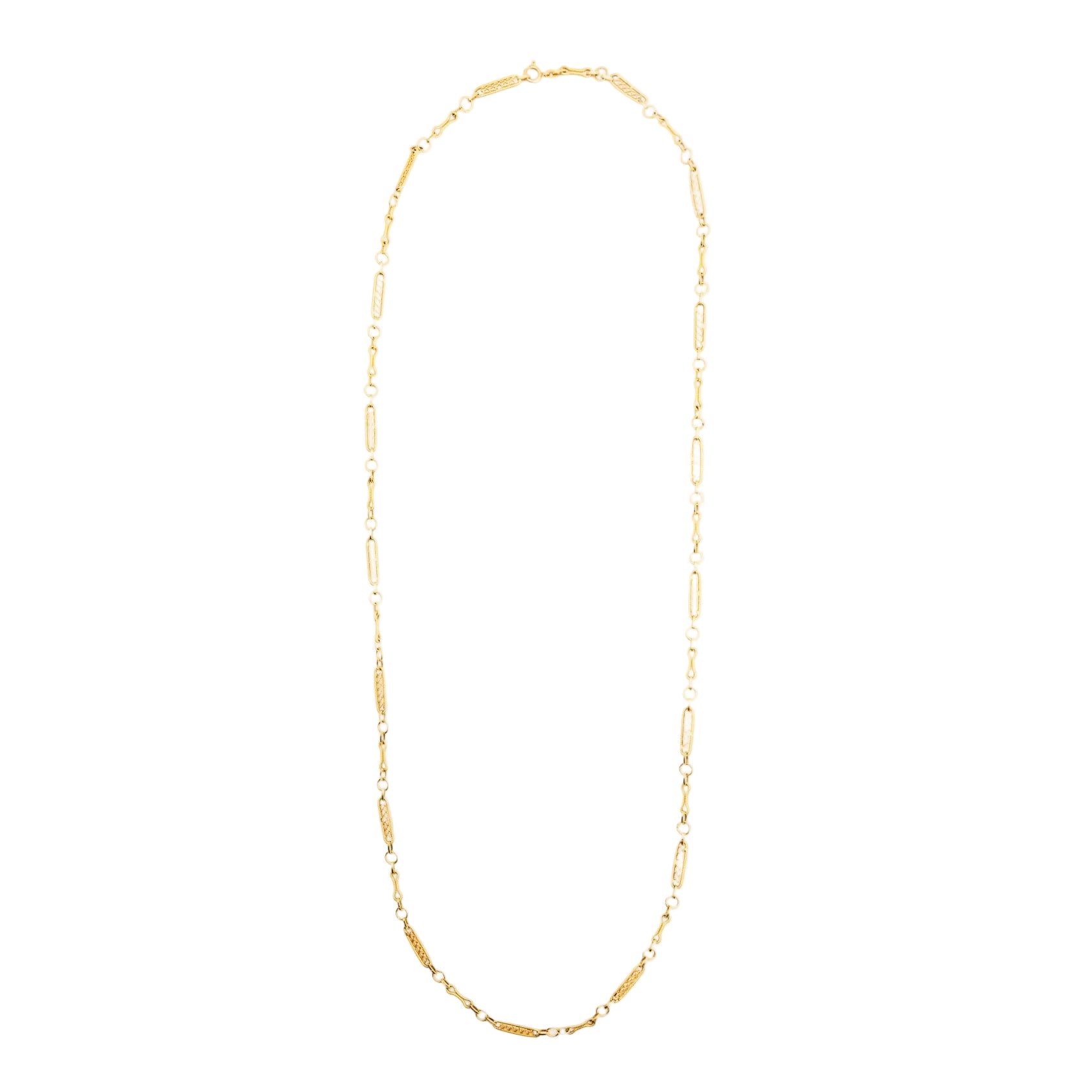 Collier Sautoir en or jaune