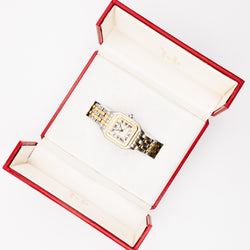 Montre CARTIER Panthère grand modèle en or jaune et acier