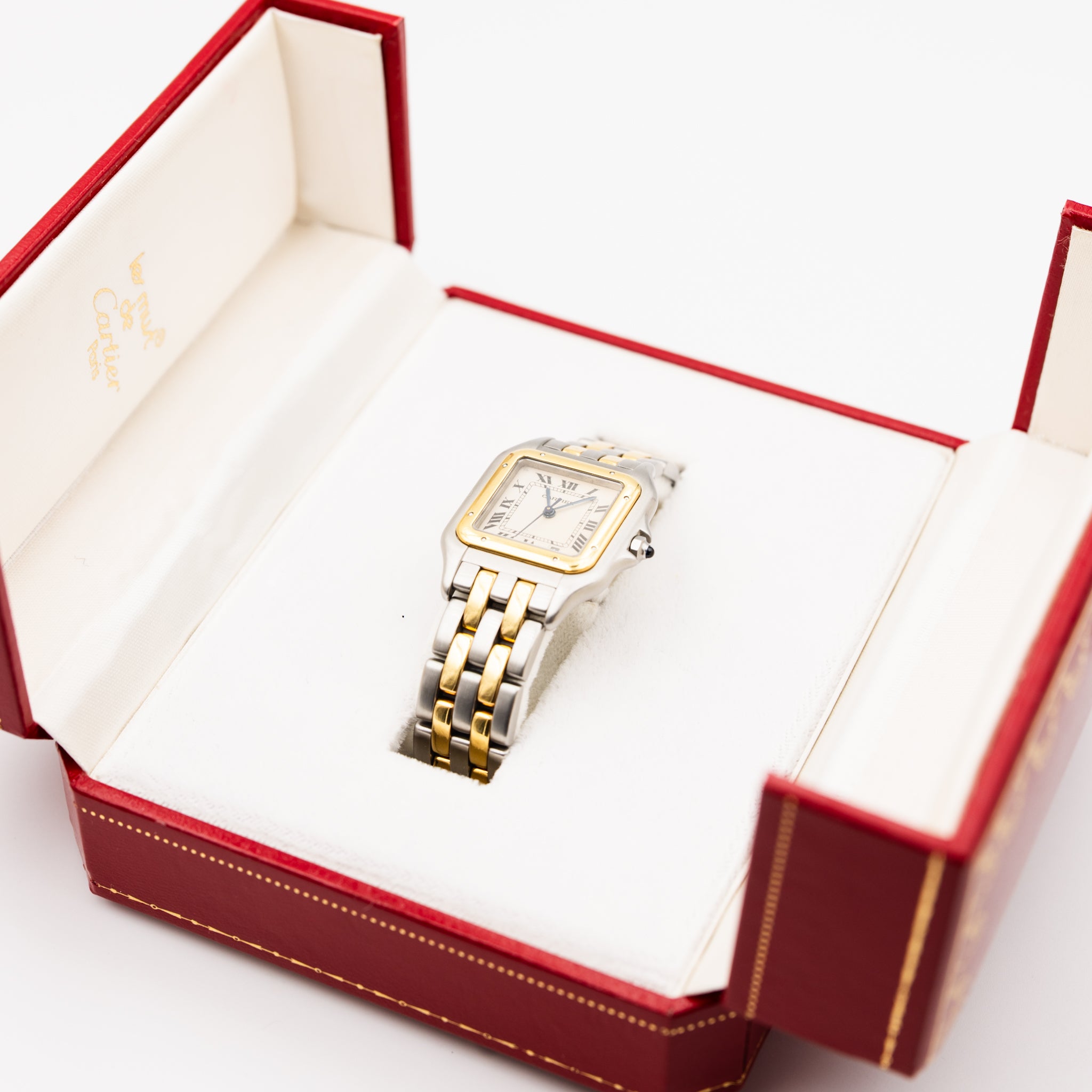Watch CARTIER Panther large model in yellow gold and steel