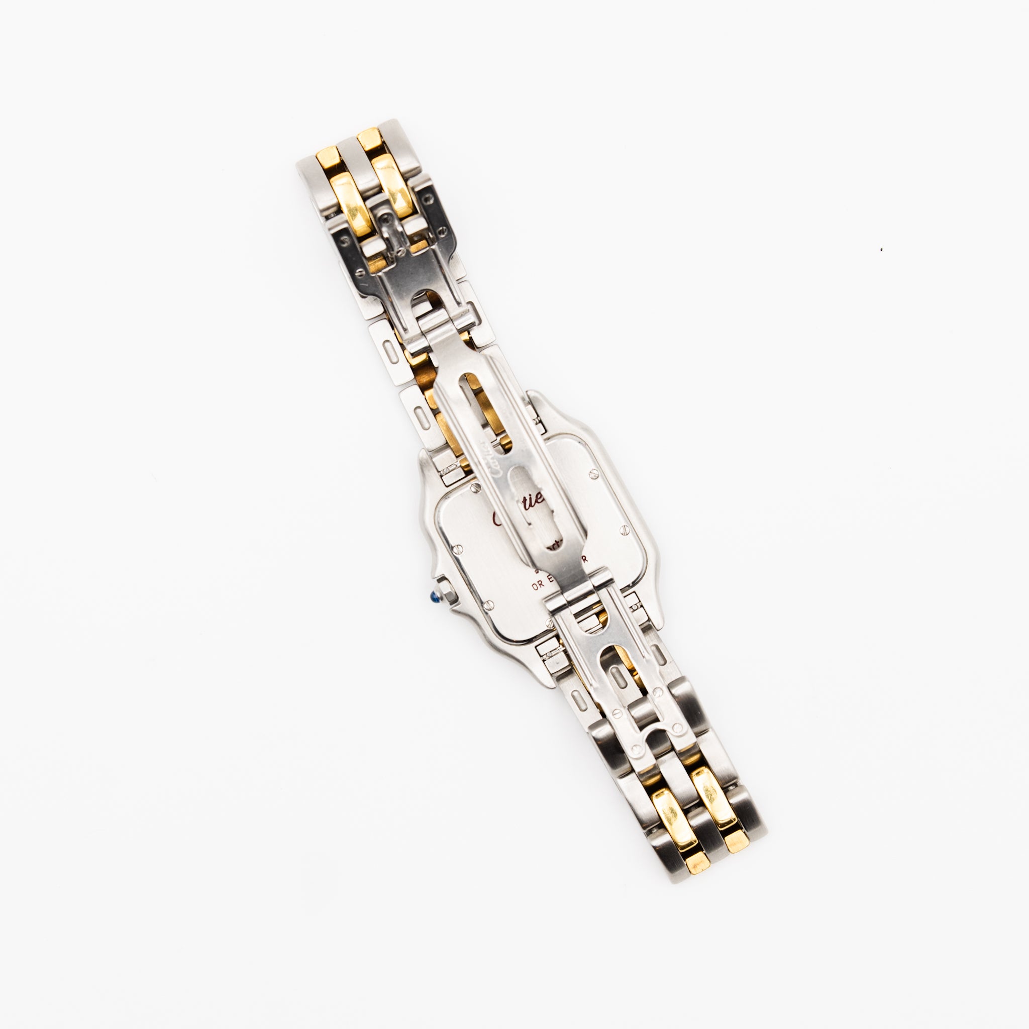 Watch CARTIER Panther large model in yellow gold and steel