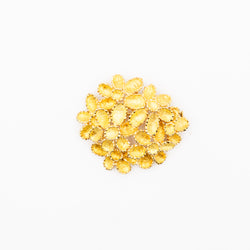 Broche pendentif fleurs en or jaune