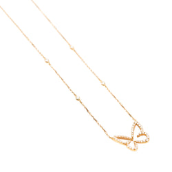 Necklace MESSIKA "Butterfly" in rose gold and diamonds