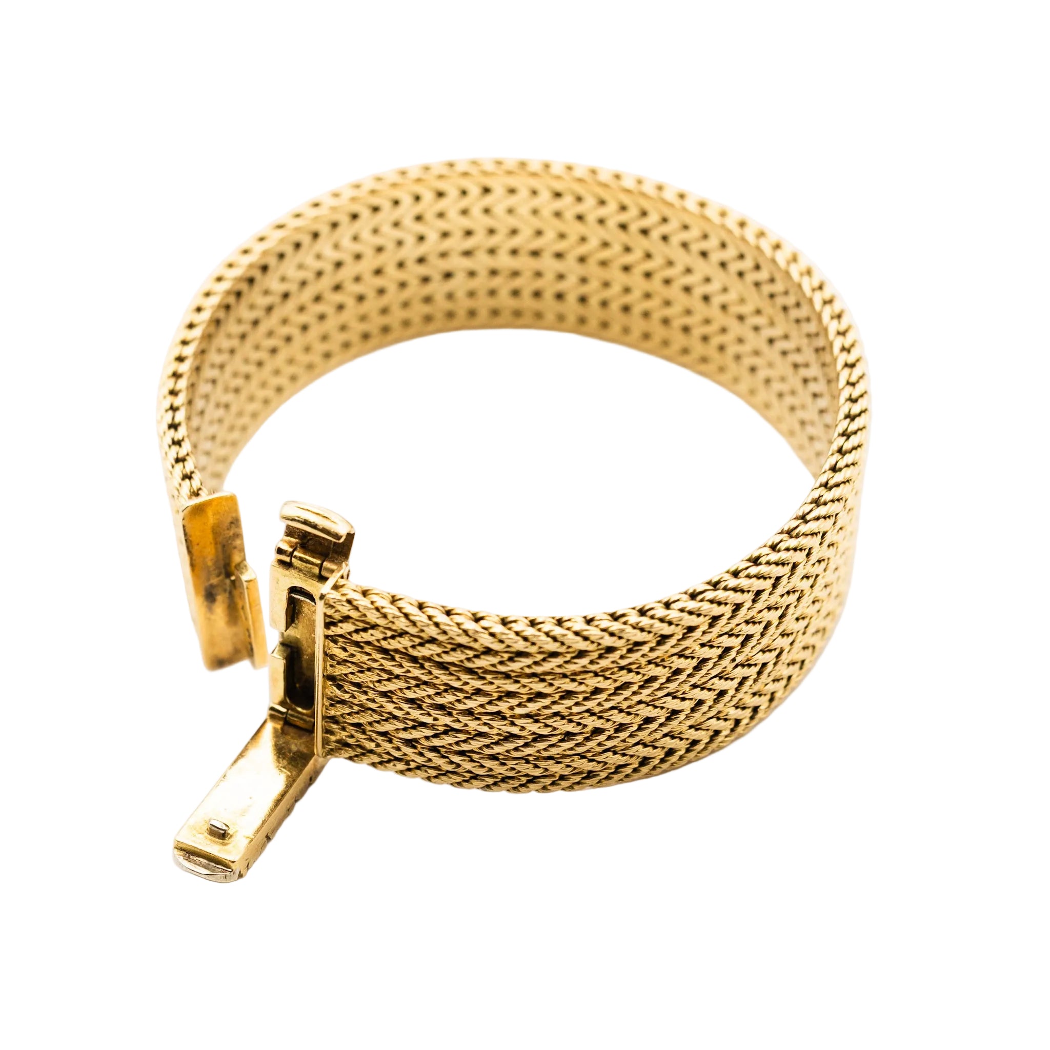 Bracelet Manchette GEORGES LENFANT Vintage en or jaune