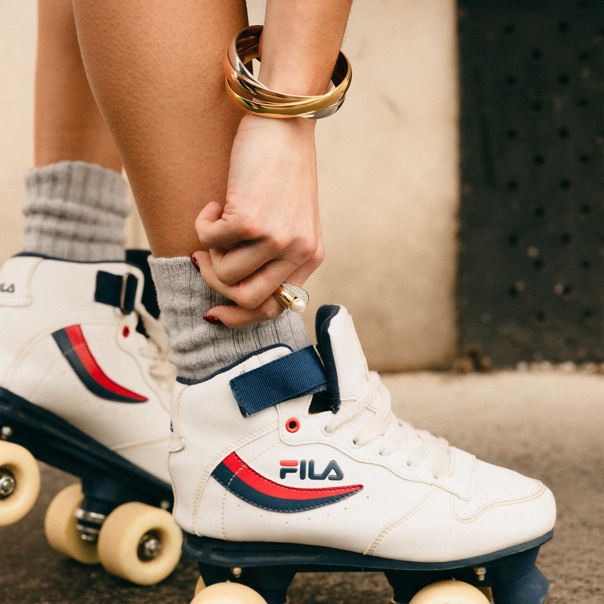 Bague en or jaune, platine, perle et diamants