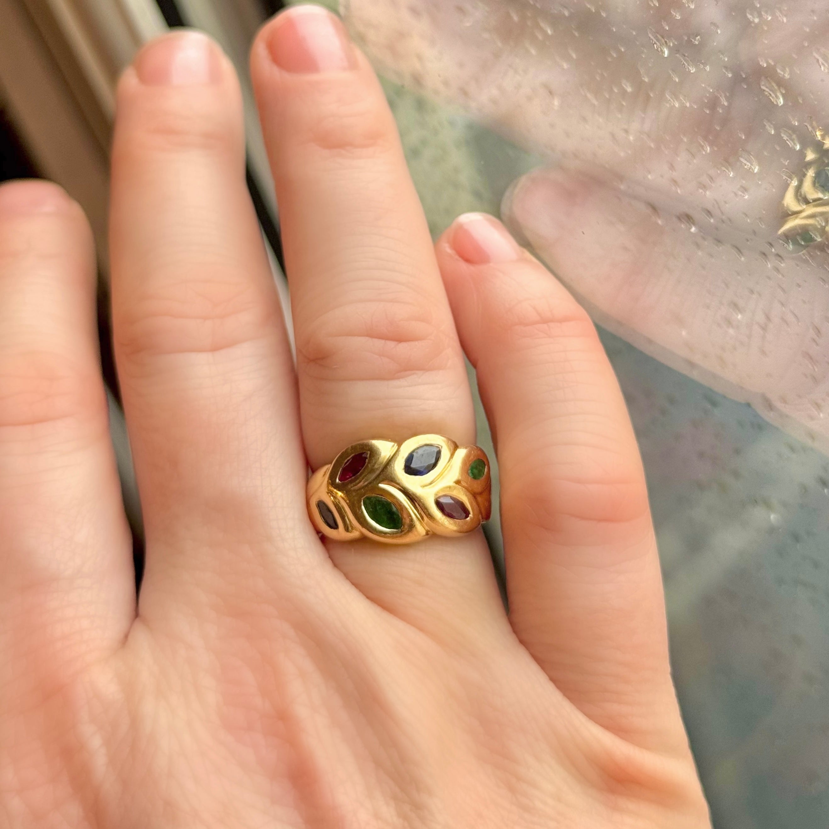 Bague feuillage