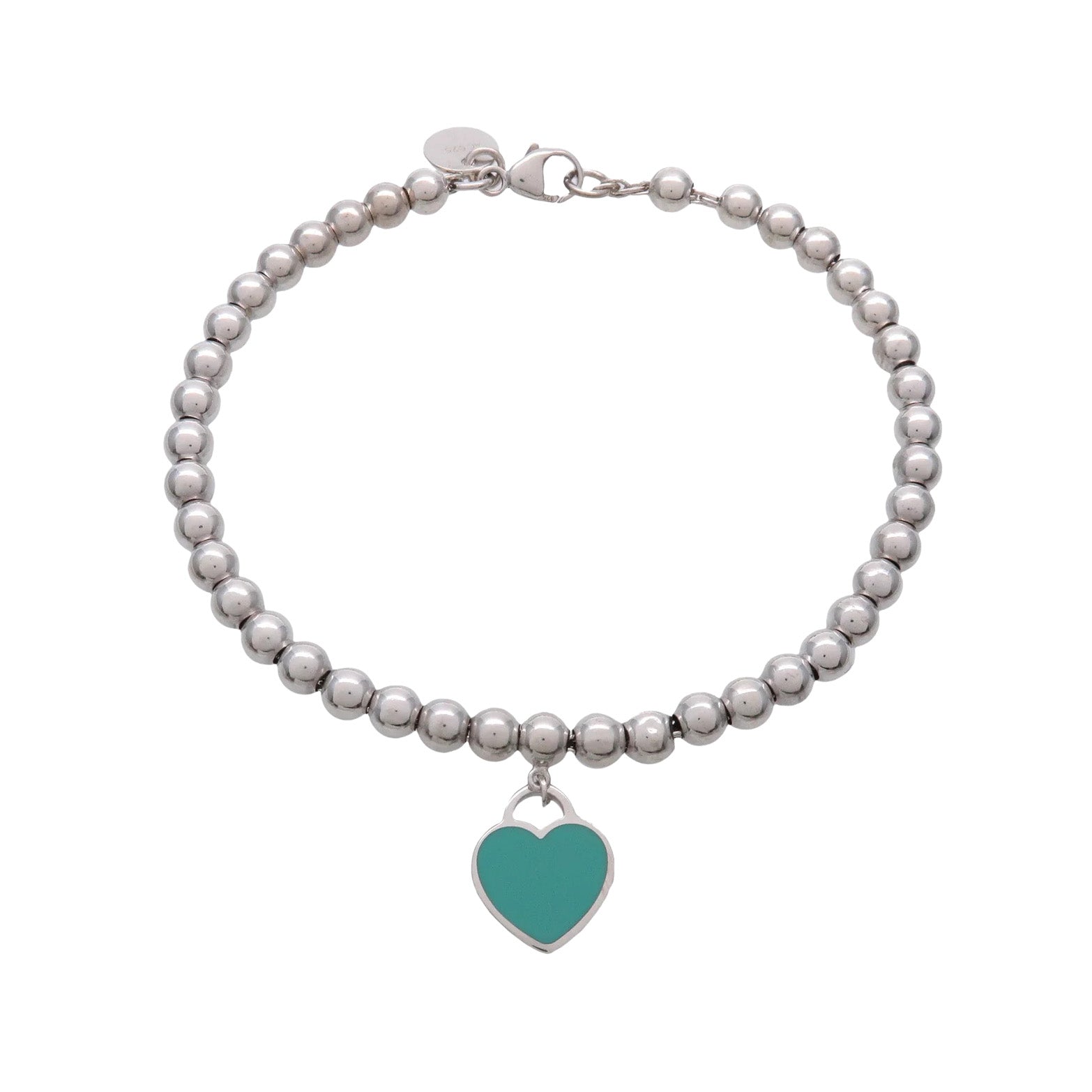 Bracelet Breloques TIFFANY & CO. "Return to Tiffany" en argent et émail
