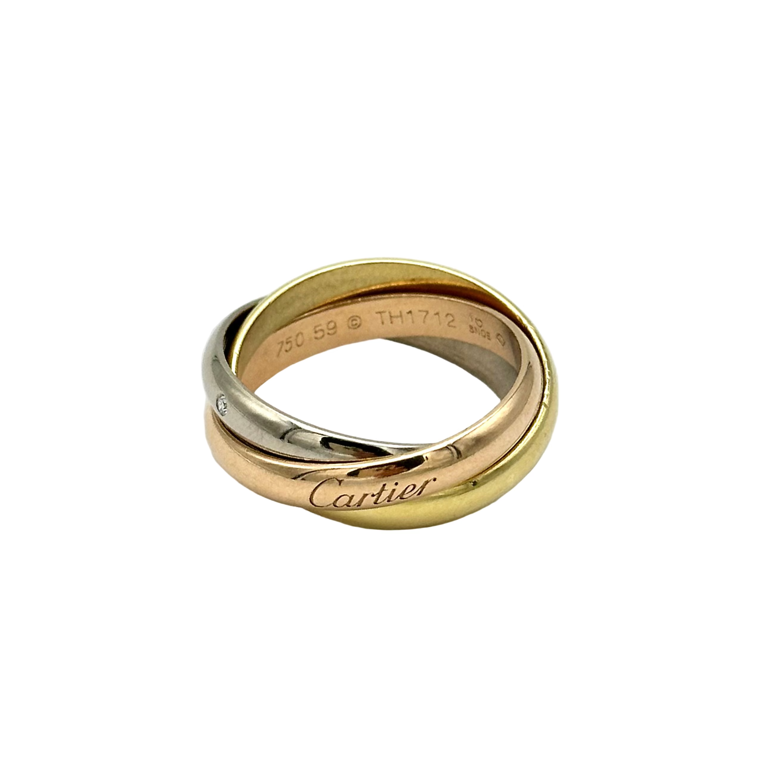 Bague CARTIER Trinity Stars en or jaune, or blanc, or rose et diamants