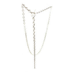 Collier Sautoir HERMÈS "Crescendo" en argent