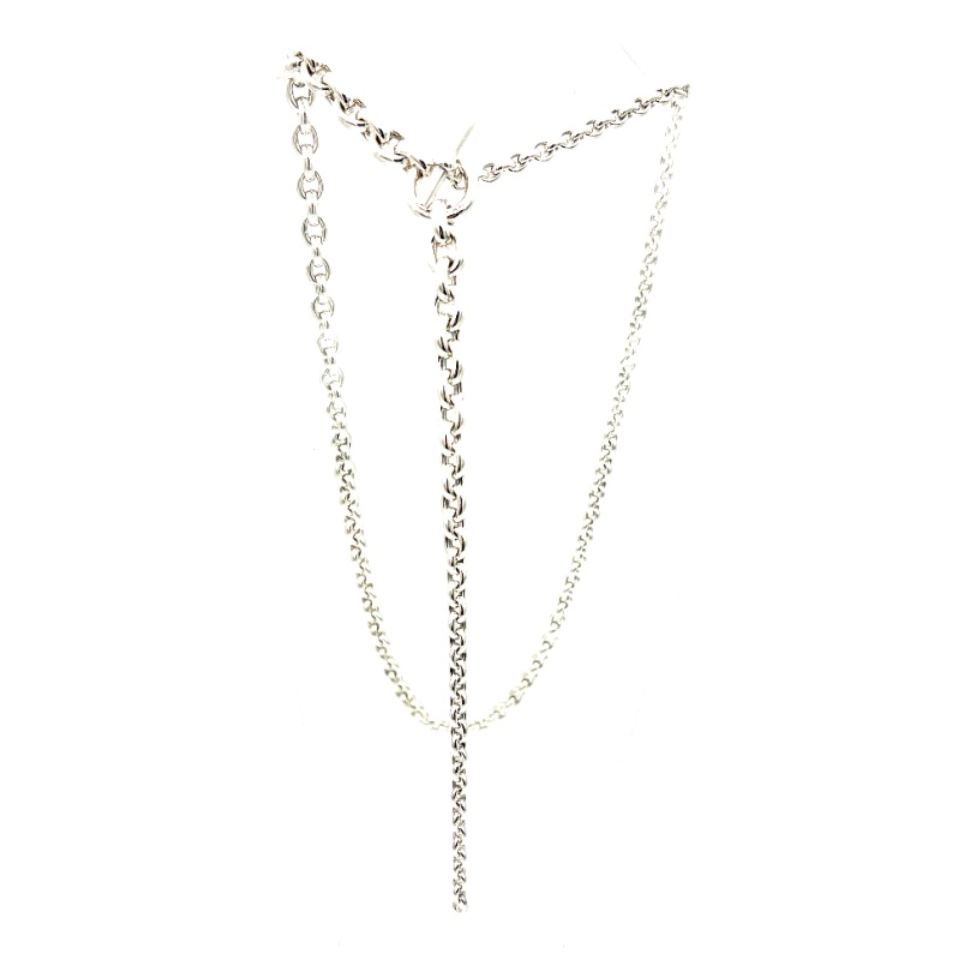 Collier Sautoir HERMÈS "Crescendo" en argent