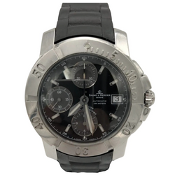 Montre BAUME & MERCIER "Capeland" en acier et caoutchouc