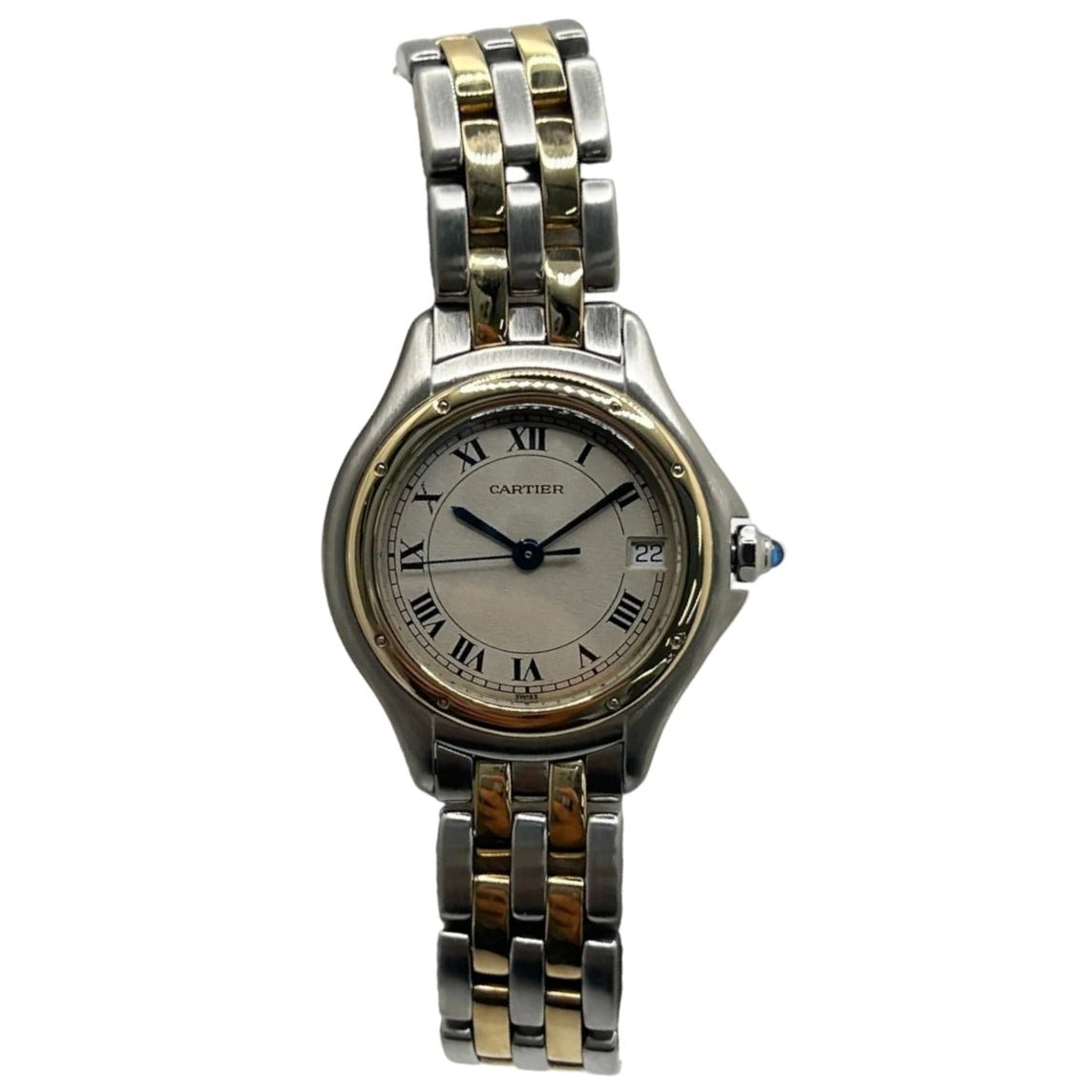 Montre CARTIER "Cougar" en or jaune et acier