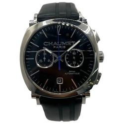 Montre CHAUMET "Dandy" en acier et cuir