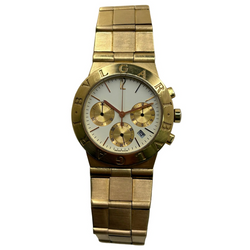 Montre BULGARI "Diagono" en or jaune