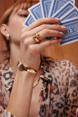 Bracelet Jonc en or jaune et diamants