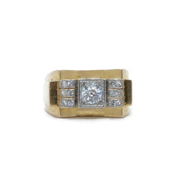 Bague tank or et platine
