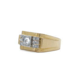 Bague tank or et platine